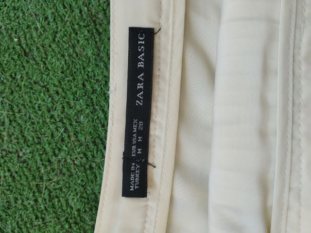 Faldita Zara Basic flecos