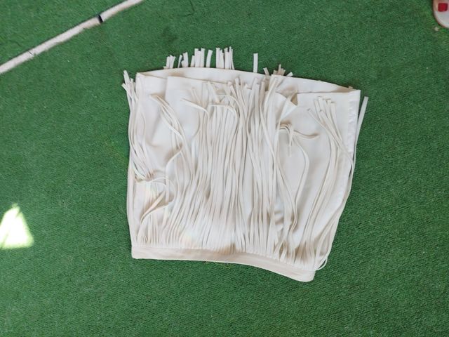 Faldita Zara Basic flecos