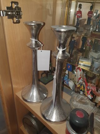 Candelabro portavelas o palmatorias aluminio