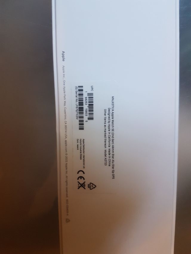 CAJA VACÍA APPLE WATCH SE