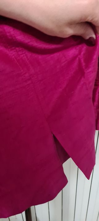 cometo rosa fuxia di seta nuovo tg 5xL
