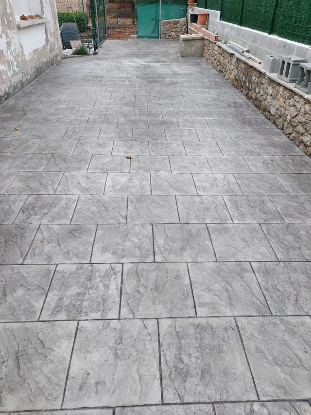 Hormigón impreso fachada