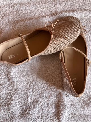 Bailarinas beige talla 34 