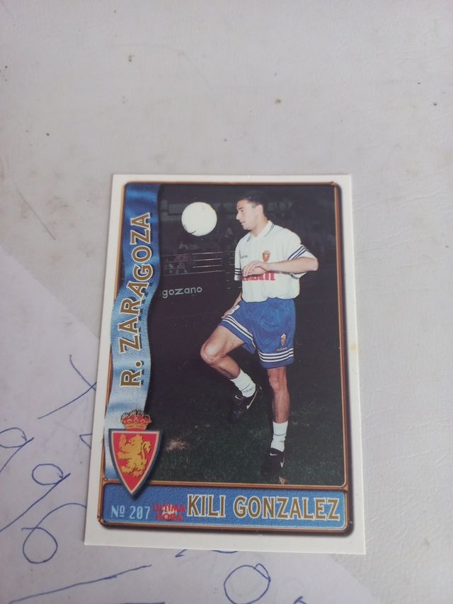 Cromo kili gonzalez temporada 96/97