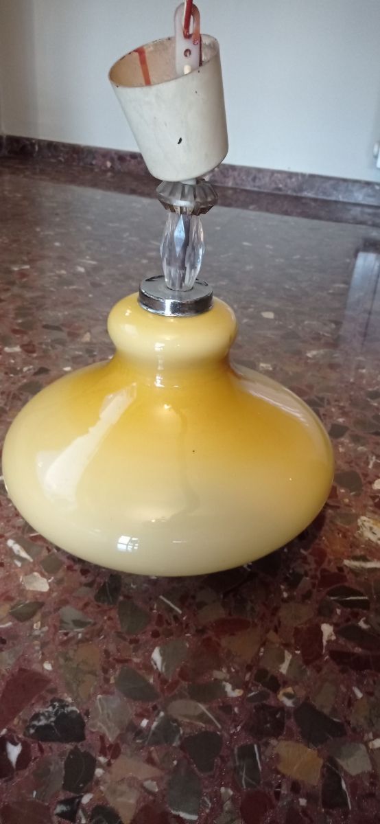 Lámpara vintage de vidrio