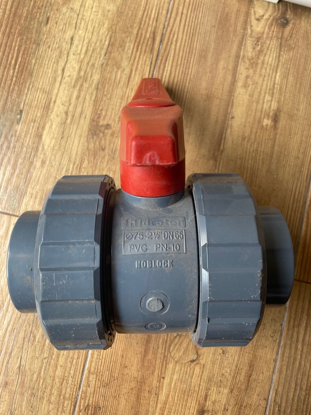 valvula pvc 75 mm Hidroten