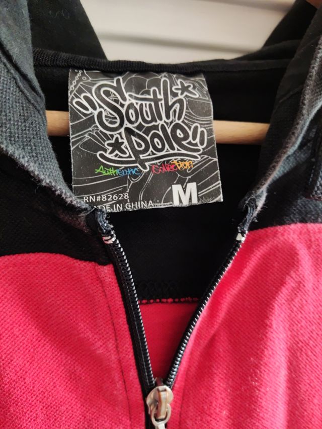 Sudadera cremallera, capucha, South Pole