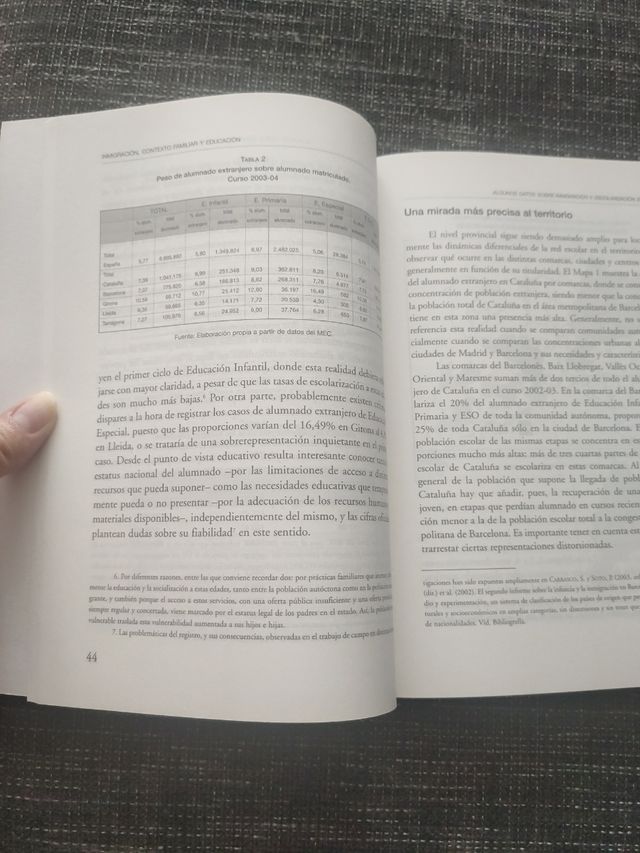 Libro Immigrazione, contesto familiare ed.