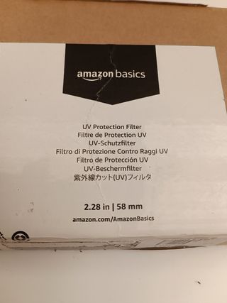 Amazon Basics - Filtro de protección UV - 58mm