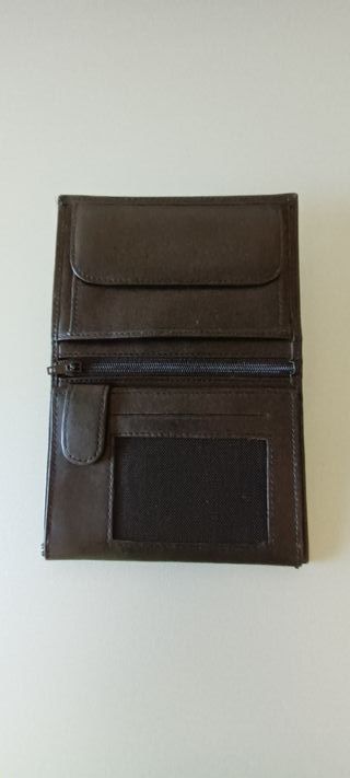 Portafoglio uomo 17 scomparti vera pelle nero IT