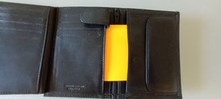 Portafoglio uomo 17 scomparti vera pelle nero IT