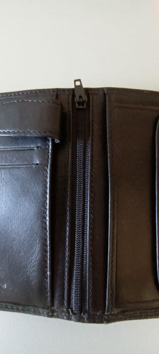 Portafoglio uomo 17 scomparti vera pelle nero IT