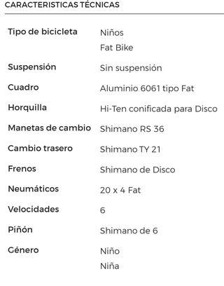 Bicicleta unises con ruedas gordas