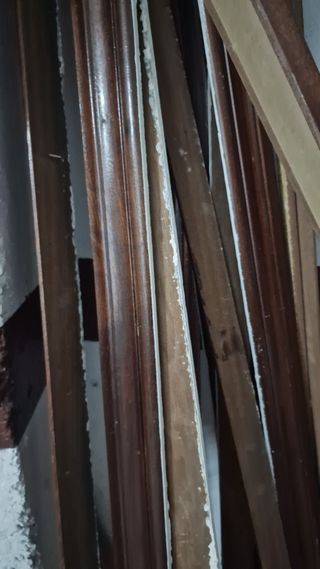 Puerta de paso con cristal maciza color Sapelli