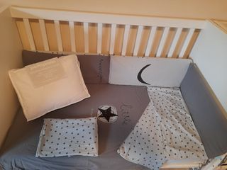 Conjunto de nordico +relleno, sábanas y chichonera