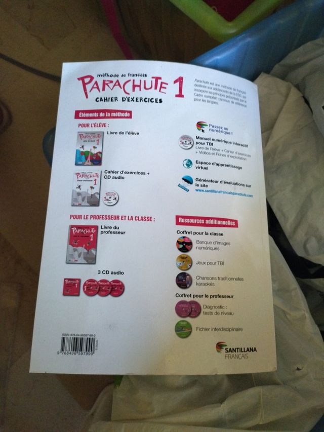 parachute 1. cahier d'exercises