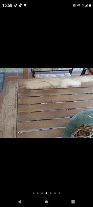 CONJUNTO MESA Y 4 SILLAS JARDÍN/ TERRAZA/ PATIO.