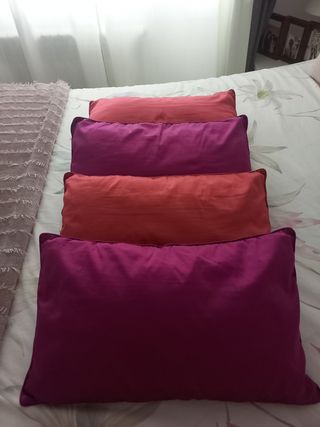 Funda de cojines con relleno 6€c/u