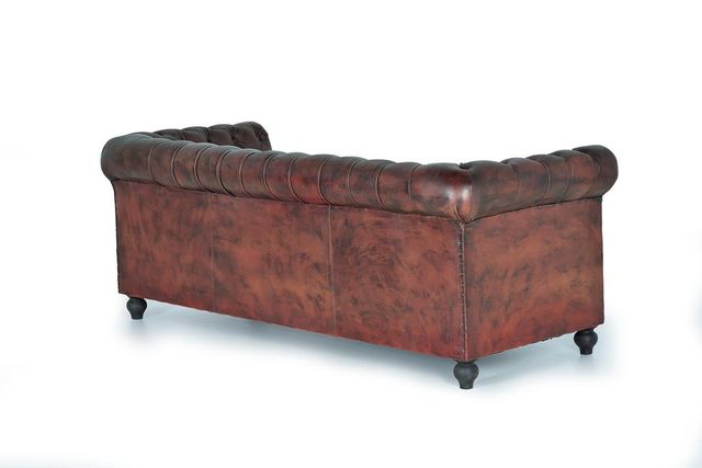 SOFA CHESTER PIEL OFERTA!!!. KUBIK MUEBLES