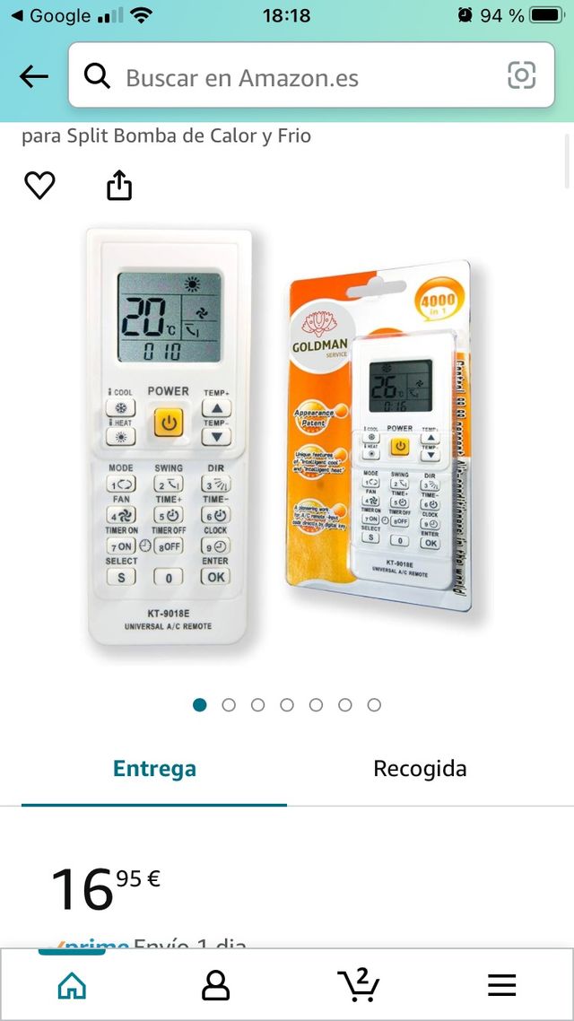 mando universal Aire Acondicionado