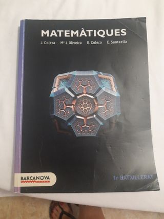 Libro de 1° de batchillerato de matemáticas 
