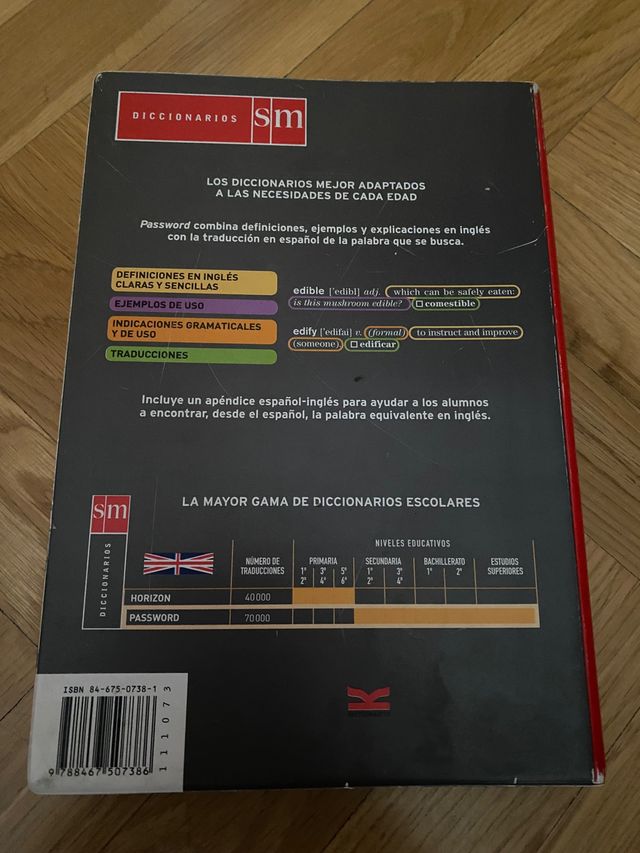 Diccionario Password (nivel avanzado) SM