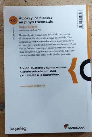 Libro Awoki y los piratas en la playa escondida .