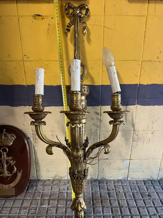 Aplique pared bronce