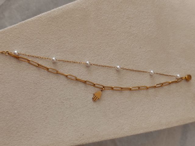 Pulsera chapada en oro