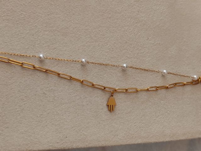 Pulsera chapada en oro