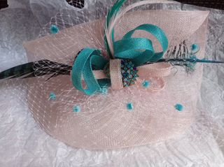 Tocado + cartera boda