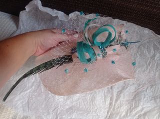 Tocado + cartera boda