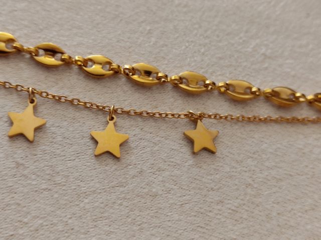 Pulsera chapada en oro