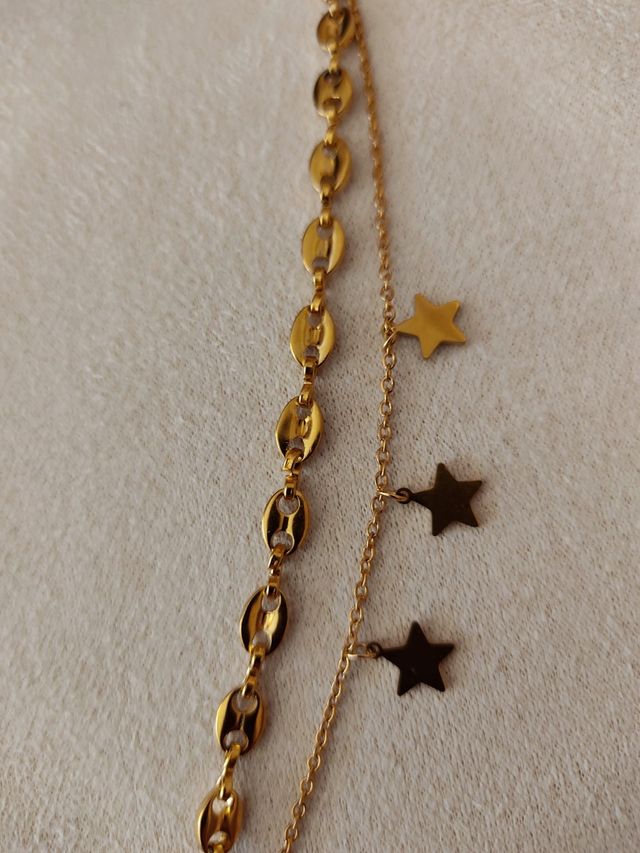 Pulsera chapada en oro