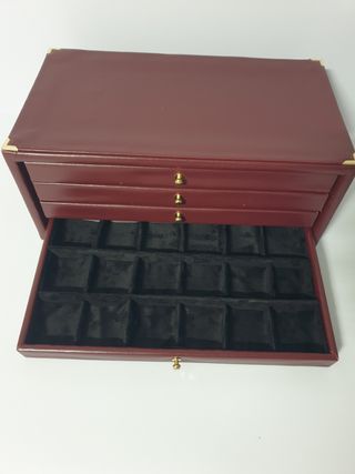 Monetiere in ecopelle bordeaux