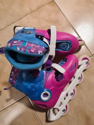 Patines línea niña y casco