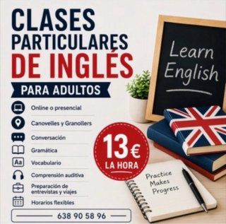 Clases particulares de Inglés adultos