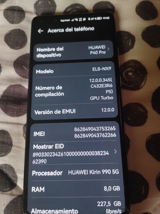 Huawei P40 Pro 5G 8 GB di RAM 256 MB