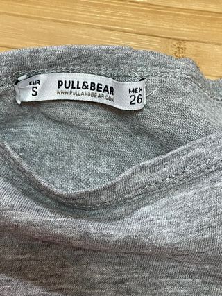 Camiseta de manga corta gris coquette