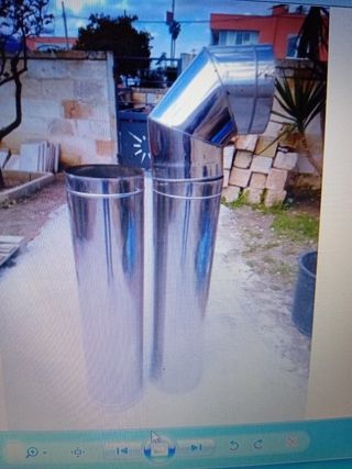 Canne fumaie in acciaio