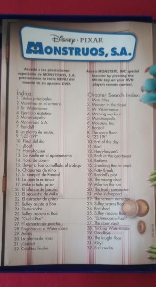 DVD Monstruos S.A. - envíos solo por Correos -