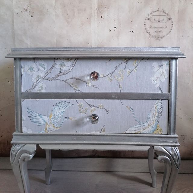 Tavolino da salotto in argento in stile giapponese