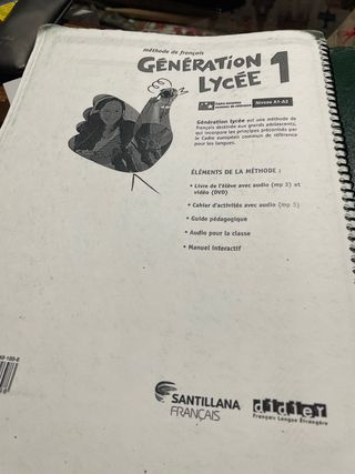 libro de frances 1 bachillerato