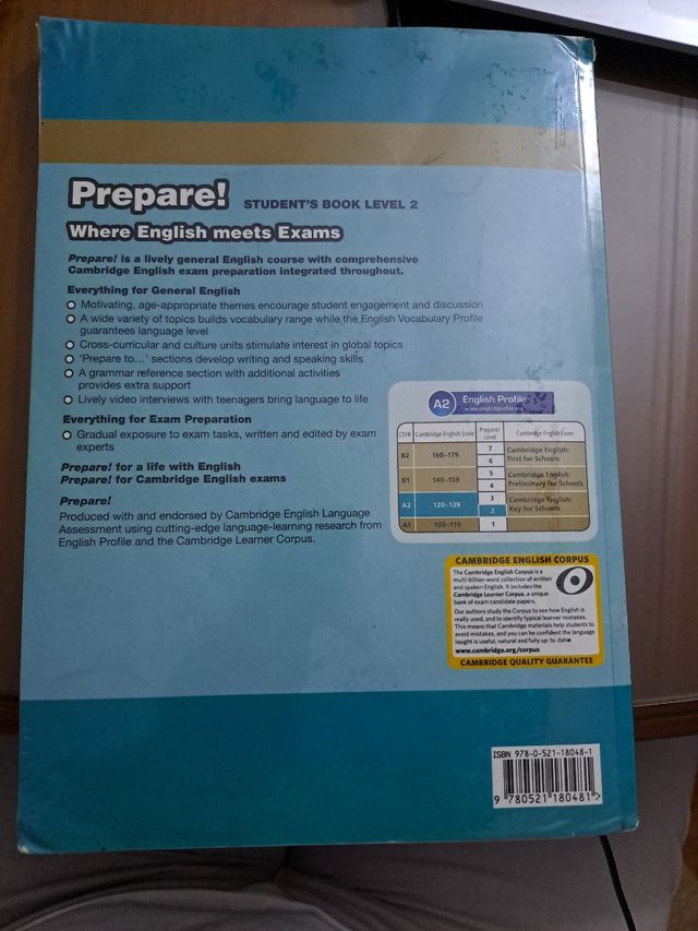 Libro de inglés Prepare!