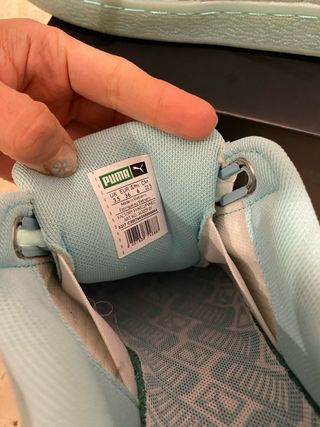 zapatillas puma suede heart aruba blue