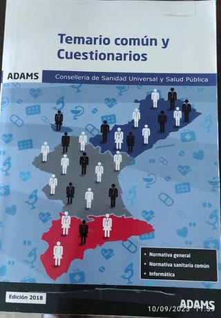 Temario Sanidad Generalitat Valenciana