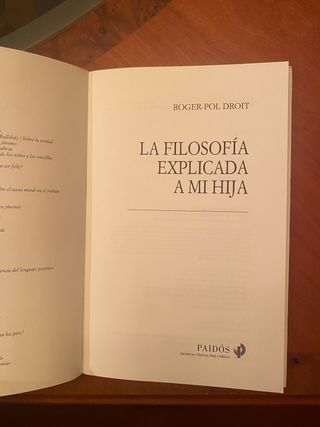 La Filosofía Explicada a mi hija