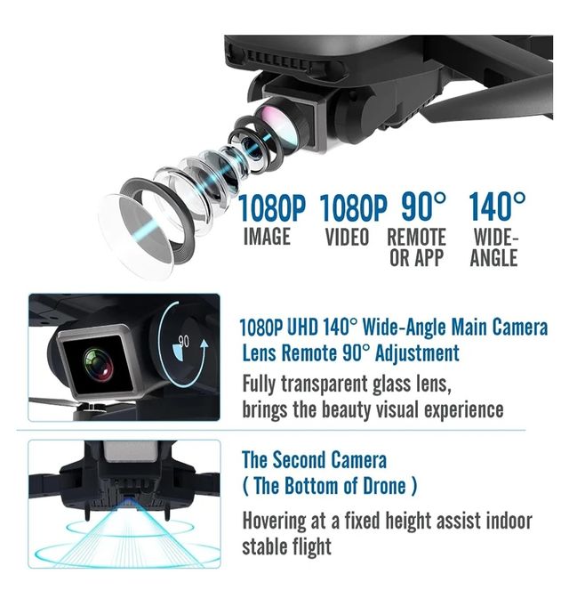 DRONE Gps pieghevole con telecamera - Idea 31