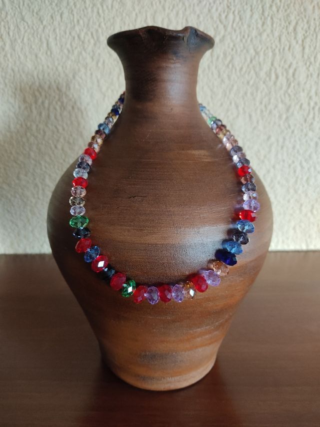 Lote collares y pulsera de cristales