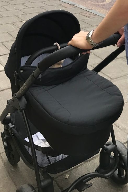 Lote carro silla bebe I candy Strawberry+Maxi Cosi